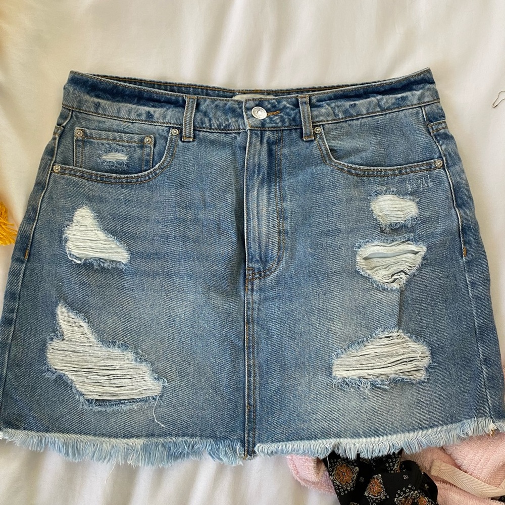jean skirt